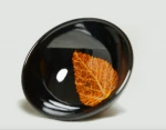 Jingdezhen handmade Chinese ceramic tea cups with leaf texture