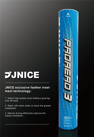 JNICE  PROAERO3  Badminton SHUTTLECOCKS Made in Taiwan