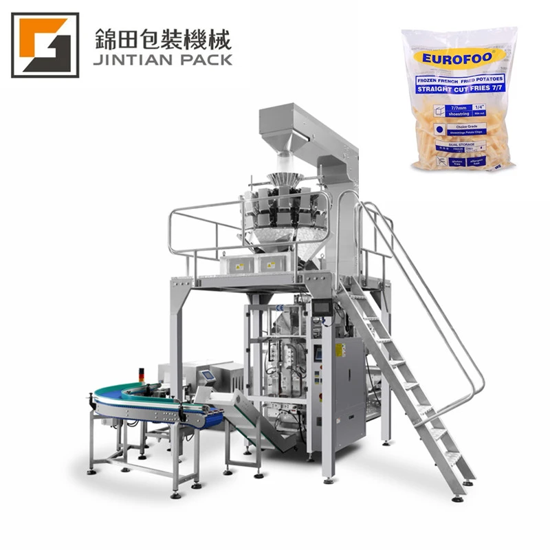 JT-520 High speed  Fully auto meat ball frozen food vegetable packing machine