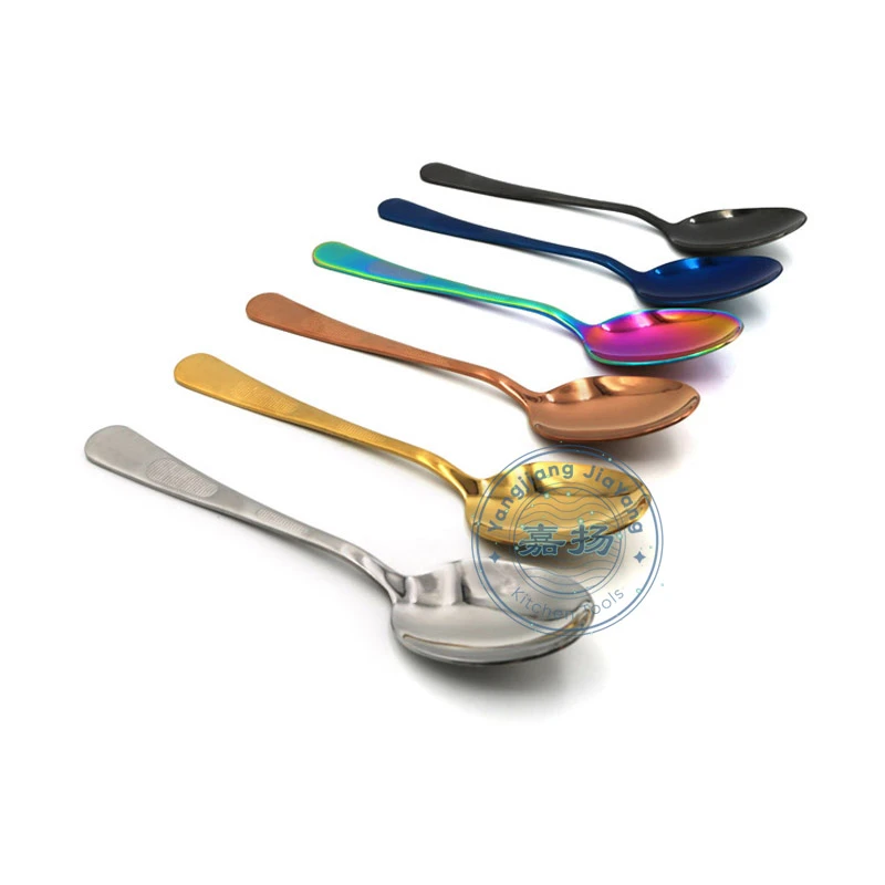 (JYKT-CS001) whole stainless steel chef spoon plating spoon serving spoon set 20cm