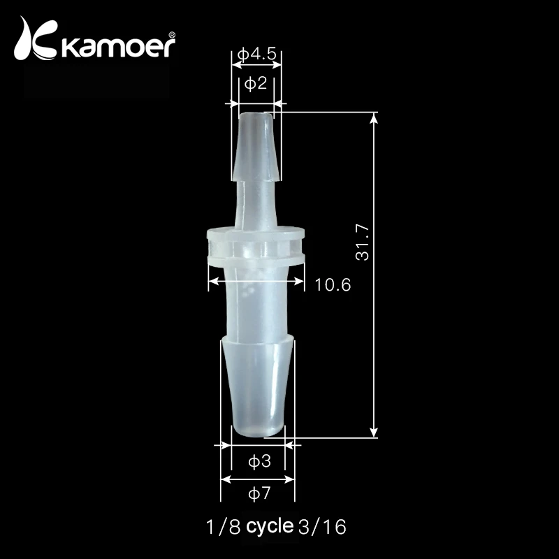 Kamoer Adapter for Peristaltic Pump Pipe Fittings 10pcs-in-pack Tube Connector