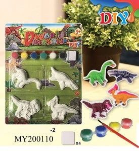 Kids DIY painting dinosaur water color drawing kits for children