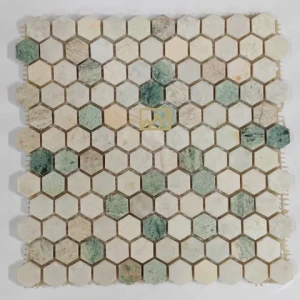 KINGS-WING Ming Green Mosaic Tile