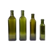 Kitchen 100ml 250ml 500ml 750ml 1000ml  Custom Round/Square Empty Olive Oil Glass Bottles With Cover