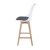 Import kitchen island modern dining room bar chair wood wooden bar chair alto high footrest leather bar chair from China