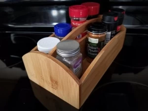 Kitchen Organizer Wood Spice Rack Storage Holder,expandable acacia bamboo  spice rack Bamboo Wooden Spice Rack