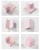 Kitchen Pink Color Decorative Ceramic Accent Tile Trims in 80x100mm / 80x80mm Size