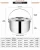 Import kitchen set cooking pots stainless steel cookware with rivet design from China