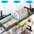 Import kitchen sink rack stainless steel black over the sink dish drainer storage rack from China