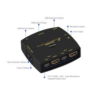 kvm hdmi switch 2 port 4k hdmi switch reviews 60hz 4:4:4 with audio support hot plug and play