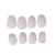 Import lady french nail tips natural matte false nail for customer design pure white oval head false nail pieces from China