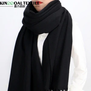 Latest design ladies shawl solid long silk shawl for women