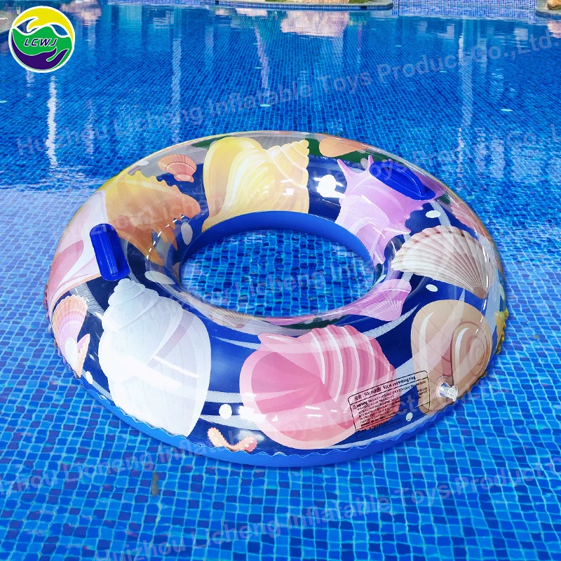 LC Ocean Seashell Transparent Swim Rings inflatable swimming tubes