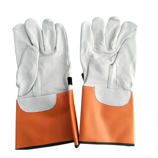 Leather procate Gloves for rubber/latex Insulated gloves