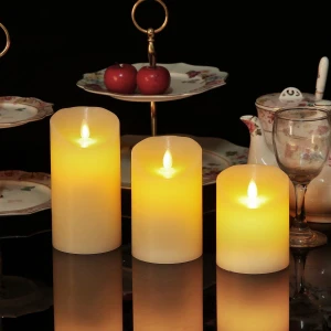 LED Candle Light, Flickering Candles, Realistic Dancing Mood Candles and 10 Key Remote Control with 24 Hour Timer Function