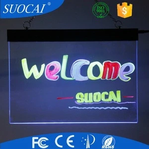 LED Sign LED Writing Board LED Blackboard LED Menu Board LED Display Board with Scratch Proof Panel and Accessories