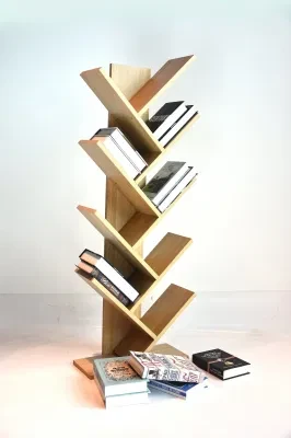Library for Kids 6 Shelf Tree Wooden Luxury Book Shelf Bookcase