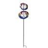 Liffy Hot Sale Color Metal Wind Spinner Garden  Stake Decoration