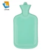 light blue small size soft silica gel hot water bottle