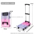 Import lightweight portable flatbed 6 wheels    luggage hand trolley cart truck  dolly folding shopping from China