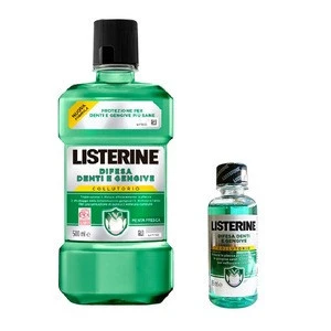 Listerine collutorio mouthwash 500 ml different flavor + Listerine colluttorio mouthwash mini 95 ml