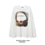 Long Sleeve T-shirt 230g Pure Cotton Printed Casual New Spring and Autumn Top for Men and Women Trendy Casual Long Shirt