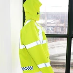 Long-sleeved hooded waterproof reflective jacket and safety jacket