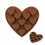 Love shape silicone chocolate mould ice tray ice cube ice biscuit cake baking mold