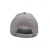 low crown logo design plain grey polyester baseball cap made in china