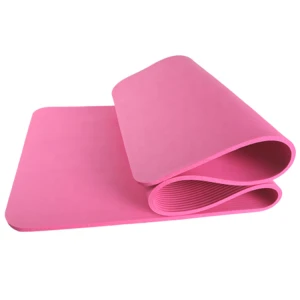 Low MOQ Factory Direct Cheap Price Exercise Pink Yoga Floor Mat NBR for Camping Cardio Workouts Pilates Gymnastics