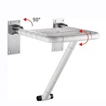 LQS ABS Bathroom Shower Chair Adjustable Folding Baby Seat For Elderly Rehabilitation Therapy Supplies Home Care