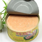 Luncheon meat can portioning filler machine