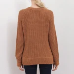 Luxury fashion women loose heavy wool sweater