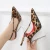 Import Luxury heeled sandals 12CM high heels sandals for lady big size 35-46# Leopard print pointed Trendy Metal thin heels Pumps from China