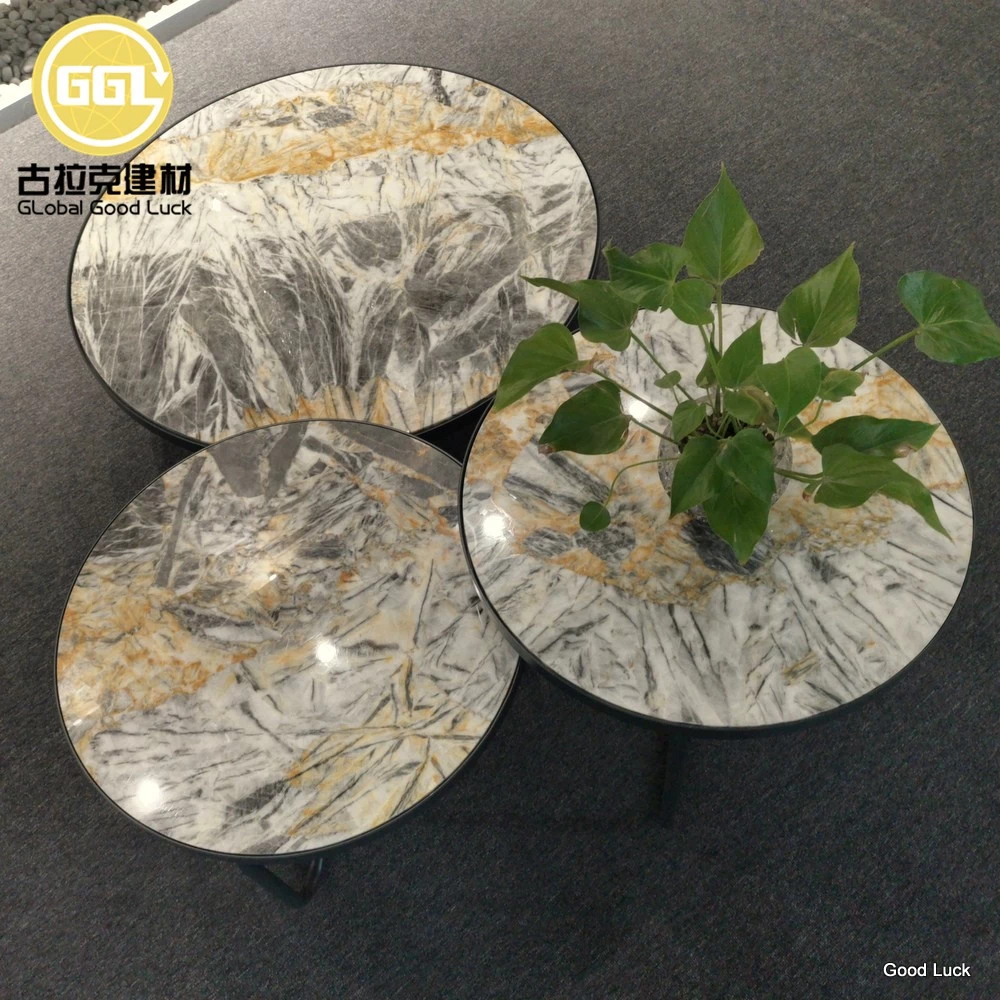 Luxury Marble Round Top for Living Room  Coffee Table Sets