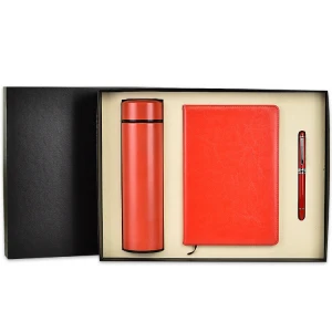Luxury promotional notebook vacuum cup souvenir gift cup set,Luxury corporate gift set