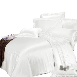 Luxury Silk Bedding Sets 4 Pcs, 19MM Silk  Duvet Cover  Sets ,100%  6A Mulberry Silk, California King Size