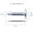 Import M4.2 truss head phillips galvanized self drilling screws from China