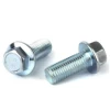 M8 zinc plated flange hex head bolt pitch 20mm 30mm gr10.9 carbon steel din6921 bolt