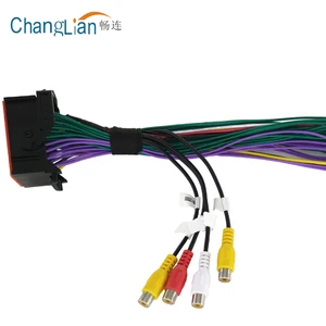 male/ female audio video wire harness assembly