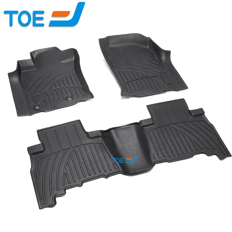 Manufacture Waterproof Car Foot Mat Black Set OEM TPE Inside Pcs Plastic Color Design Origin Car Mats