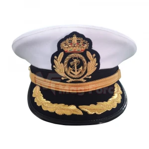 Manufacturer Of Police Military Officer Cap / Factory Price Black Military Officer&#x27;s Cap