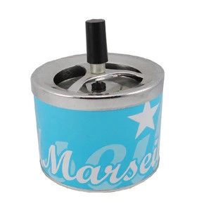 manufacturer small custom tin metal portable ashtray