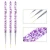 Import MEET ACROSS 3Pcs/set Acrylic Liner French Lines Stripes Grid Painting Nail Art  Drawing Brush from China
