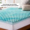 Memory Foam Mattress Topper CertiPUR-US Certified with Removable Zippered Hypoallergenic Cover and Non Slip Bottom