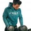 Mens Cotton Fleece Printed Custom Logo Pullover Sweatshirt Raglan Sleeve Fitness Gym Workout Athletic Sports Hoodies