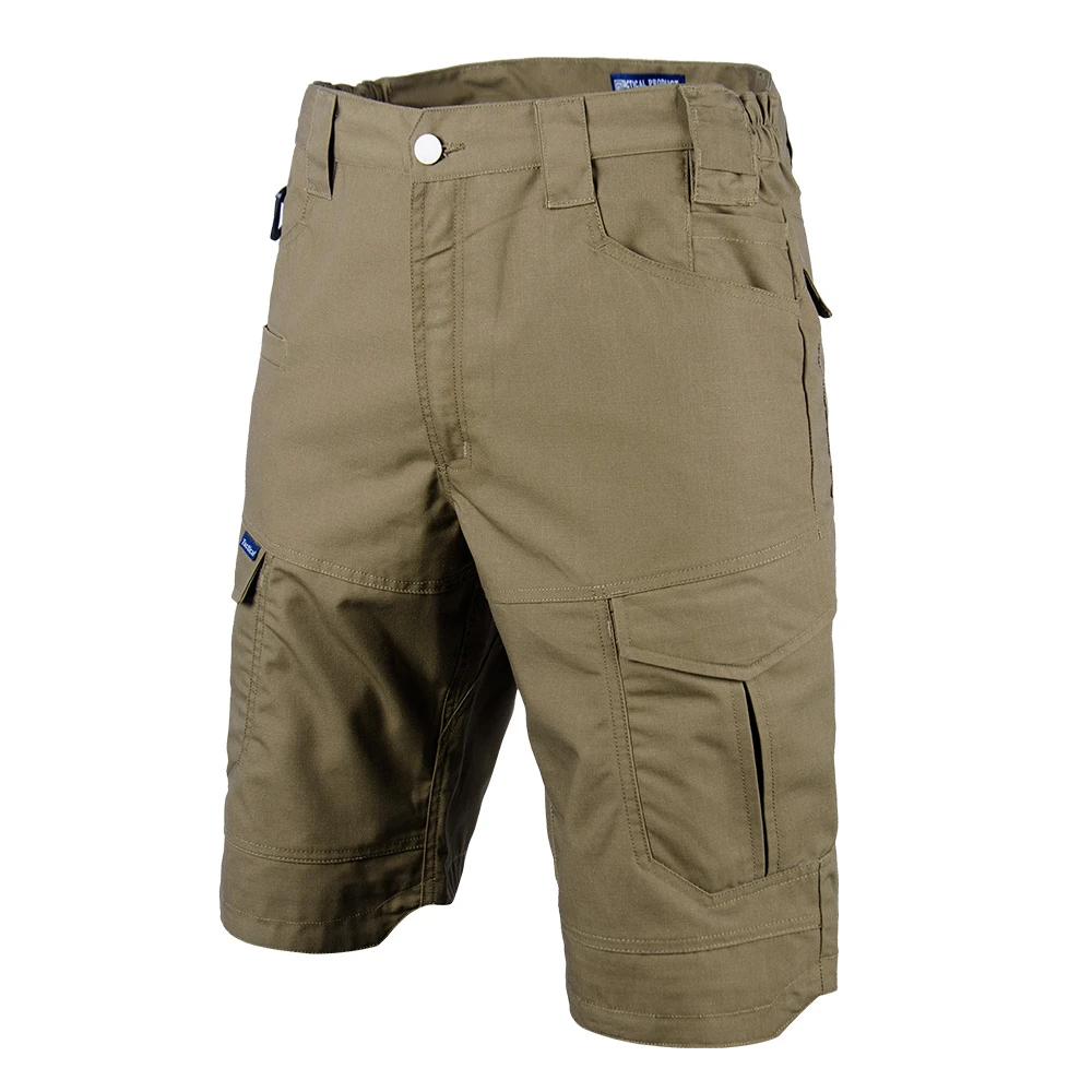 Mens Waterproof Rib Stop Military Tactical Short Pants Combat Pant Hiking Hunting Multi Pockets Cargo Worker Pant