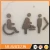 Import Metal Customized Toilet Sign Plate from China