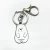 Import Metal Keychains Fully Customizable Zinc/Iron/Aluminium/Brass Key Chain With hotel keychain metal from China