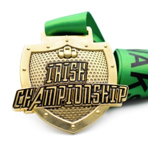Metal Medal Wholesale Cheap Zinc Alloy 3D Gold Award Marathon Running Custom Metal Sport Medal
